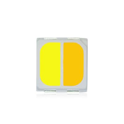 China Wholesale Popular AlGaInP Bi TDC Dual Color 3v SMD Diode 3030 6000k LED 1W Cool White Warm White Bicolor Chip for sale