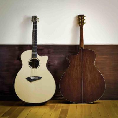 China Custom GA Body SOLID WOOD Acoustic Guitar: SoliWood Masterpiece with Vintage Style for sale