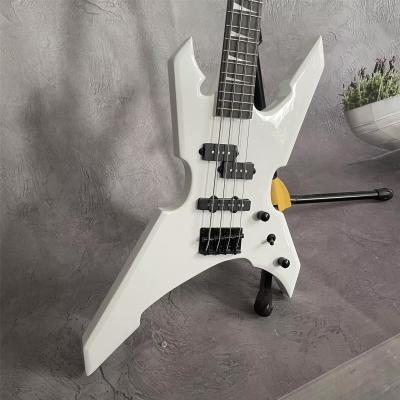 China Custom 4 Strings Warrior Special Body Electric Bass with Basswood Body Maple Neck for sale