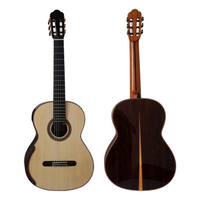 China Yulong Guo Handmade Double Top Classical Guitar Model Chamber String Scale 650mm Solid Spanish Cedar Neck Double Top By for sale