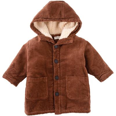 China New Children's Winter Corduroy Coat Breathable Jacket Boys Single Breasted Babies Coat Kids Outfit for sale