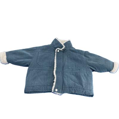 China Waterproof 2021 New Winter Children Clothes Solid Jacket Children's Casual Long Sleeve Cotton Baby's Coat for sale