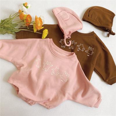 China 2022 Long Sleeeves Autumn New Children's Clothing Baby Romper Printed Korean Romper Baby's Long Jumpsuit for sale