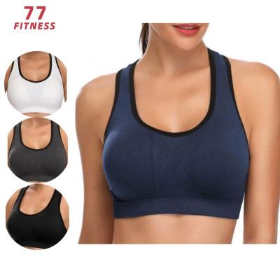 China Wholesale QUICK DRY Customization Women Padded Seamless Fitness Strappy Running Sportswear Tops Yoga Bra Sports Activewear Wear for sale