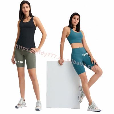 China Factory Wholesale Elastic Breathable Seamless Top For Sports Line Up Gaiters Short Workout Women Workout Pants With Lulu Lemon Yoga Shorts for sale