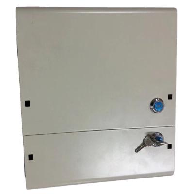 China Outdoor Iron 2 Door Telecom Cabinet with PLC Splitter and Pigtail Jumper-free Fiber Optic for sale