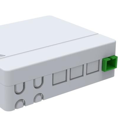 China 100.5*85*29mm Telecommunication 4 ports Fiber Optic Faceplate Terminal Junction Box for sale