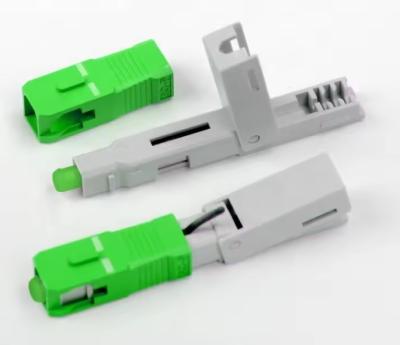 China FTTH SC APC Fast Connector Assembly for Low Signal Loss Fiber Optic Field Installation for sale