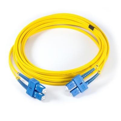 China Single Mode 9/125 Duplex SC/UPC-SC/UPC Outdoor Fiber Optic Patch Cord for Telecom for sale