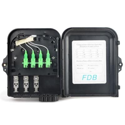 China FTTH Waterproof 8core Nap ftth FDB fiber distribution box for seamless communication for sale