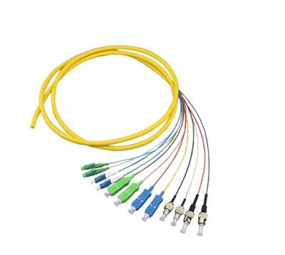 China SC UPC Single Mode 1.5M Simplex Fiber Optic Pigtail for Wide Temperature Range -40-70°C for sale