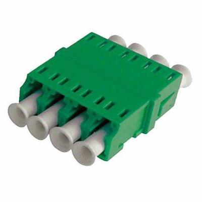 China FTTH Fiber Optic Adapter LC Quad Flange Coupler 4 LC for 40 to 85 Temp Compatibility for sale