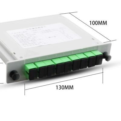 중국 전기 통신 FAT 및 FTD FTTH 섬유 분할기 WDM 카세트 타입 PLC 분할기 1x8 SC APC 판매용