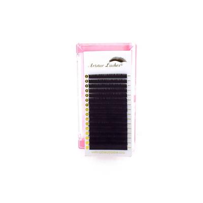 China Wholesale new package korea pbt fiber volume synthetic handmade eyelash extension mink hair mink eyelash extension for sale