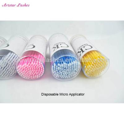 China Light Wholesale Eyelash Tools Disposable Micro Brush Applicator for sale