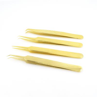 China Thick Eyelash Extension Tweezers Custom Private Label Label Used For To Make Volume Lashes for sale