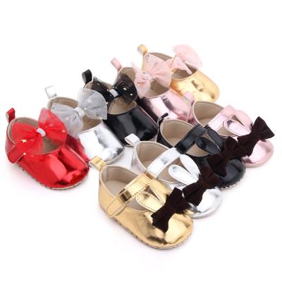 China Breathable Baby Indoor Walking Shoes Bows Princess Baby Shoes Wholesale for sale