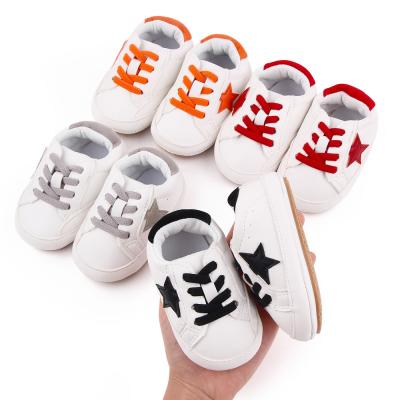 China 0-1 Years Old Baby Sports Shoes Infant Toddler Casual Shoes Soft Durable Single Star Fashion Baby Shoes for sale