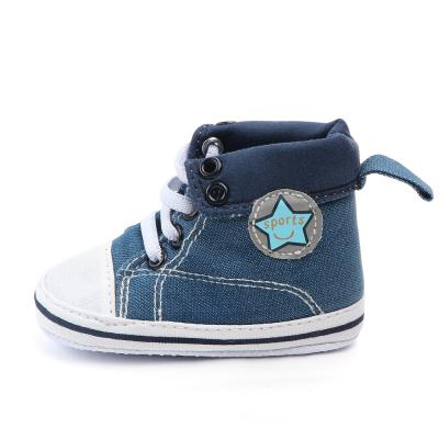 China Fashionable Anti-odor New Arrival High Top Canvas Shoes Toddler Shoes Baby Boy Shoes for sale