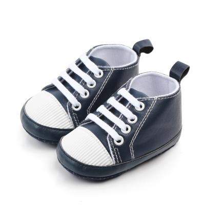 China Hot Selling Anti-Smell Anti-Smell Baby Shoes PU Baby Anti-Skid Unisex Sneakers Bulk Children's Shoes for sale