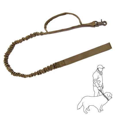 China Retractable Tactical Multifunctional Adjustable Nylon Rope Dog Training Bungee Leash Viable for sale