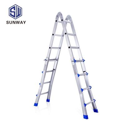 China Folding Ladders Folding Aluminum Telescopic Agricultural Folding Ladder for sale