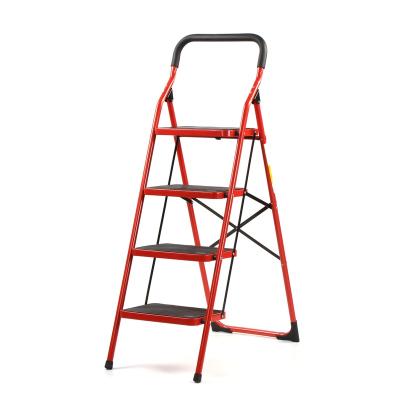 China Folding Ladders Free Spare Parts 4 Steps Aluminum Foldable Safety Ladder Safety for sale