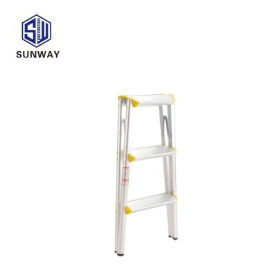 China Aluminum Multi Telescopic Kitchen Ladder / Bar Return Folding Ladders Goal Stool for sale