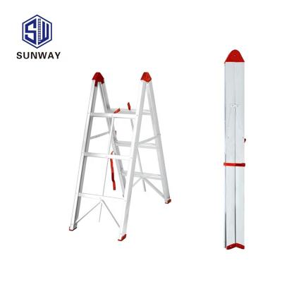 China Smart Folding Ladders Smart Design Easy Folding Portable Aluminum Decorative Step Stick Ladder for sale