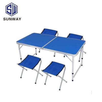 China Cheap Modern Hot Sale Custom Aluminum Camping Foldable Picnic Table for sale