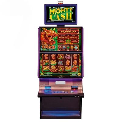 China Metal+Acrylic / Customize Table Straight Slot Game Arcade Video Lottery Dual Screen Cabinet Game Machine for sale