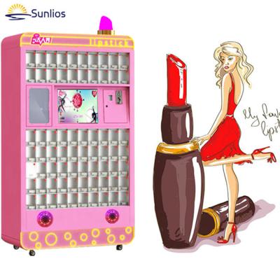 China Factory Price Shopping Mall Touch Screen Acrylic Coin Operated Lipstick Vending Game Machine For Sale for sale