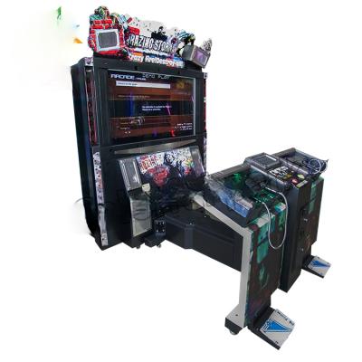 China Plastic Coin Acceptor Entertainment Arcade Cabinet Gun Shooting Game Machine for sale