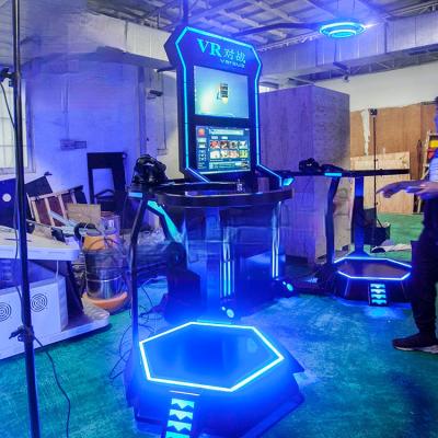 China Virtual reality arcade game machine plastic game, 9d vr game machine simulator, virtual reality arcade game machine for sale