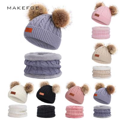 China Kids Eco-Friendly Warm Winter Soft Wool Knitted Hats Oversized Slouchy Beanie Hats Kids Fashion Solid Crochet Beanies for sale