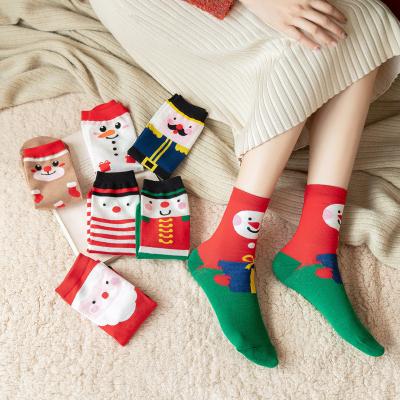 China Breathable Wholesale Cute Warm Winter Socks Textile Unisex Christmas Socks for sale