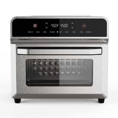 China Healthy Touch Screen 25L Stainless Steel Hot Air Convection Smart Air Oven for sale