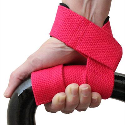 China Fitness Custom Sports Adjustable Soft Durable High Quality Red Weightlifting Wristband for sale