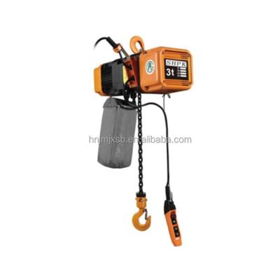 China 3 ton double speed cargo lifting cordless electric chain hoist chain hoist for sale