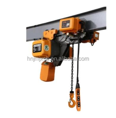 China Lifting Goods Double Speed ​​Electric Monorail Chain Hoist for sale