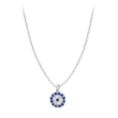 China Stainless Steel Factory Price Fashion Lady Gift Necklace Diamond Necklace for sale