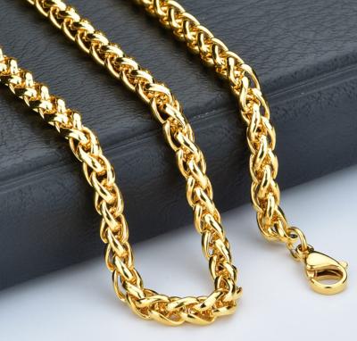 China Wholesale/Sporty Price Box Chain Necklaces Simple Design Stainless Steel Casual Gold Plated Chain for sale