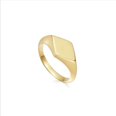 China Factory Direct Sale Casual Classic 18k/Sporty Gold Plated Stainless Steel Ring Jewelry Hand Ring for sale