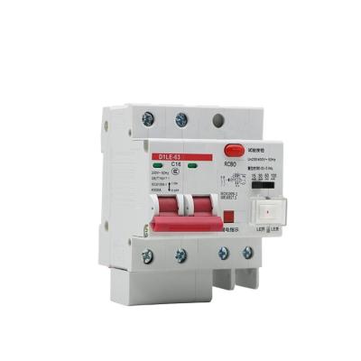 China Cheap PA66 / PC DIN type circuit breaker price earth leakage dz47le residual current circuit breaker for sale