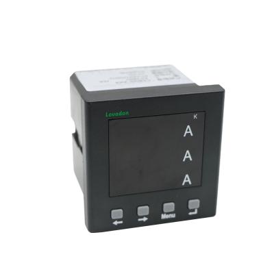 China ABS Engineering Plastics LK800L-AK4 Black Electric Digital Meter 72*72mm Three Phase Current Meter for sale