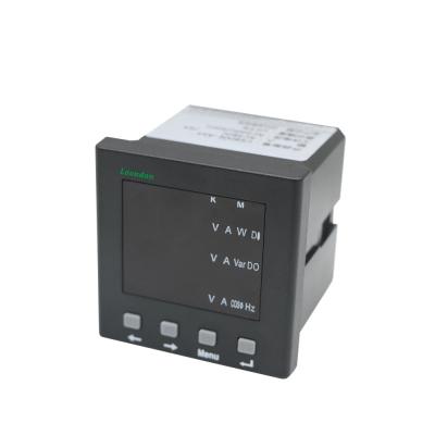 China ABS Engineering Plastics LK800E-AS4 Three Phase Black 72*72 Multifunction Digital Panel Energy Meter for sale