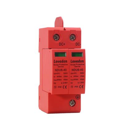 China KA 20KA-40 Professional Manufacturing Price OEM Cheap DC SPD Low Voltage Lightning Surge Arrester Din Rail Surge Protector for sale