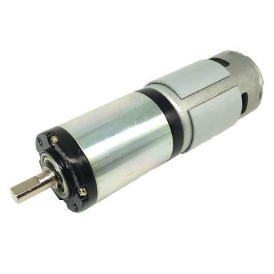 China Totally Enclosed DC Carbon Brush Planetary Motor High Torque 40W 60W 12V 24V DC Geared Motor for sale