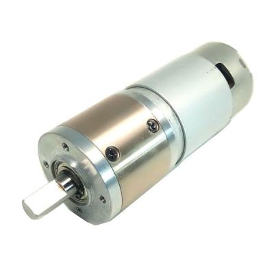 China Totally Enclosed 775 DC Motor 1000 RPM 24V 12V DC Carbon Brush Motor Reducer Planetary Gear Motors for sale