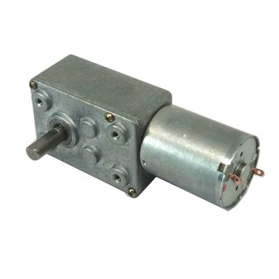 China Totally Enclosed DC Motor 5 Volt 6 Volt Mini Worm Gearbox Motor 12V 24V Small Worm Gear for sale